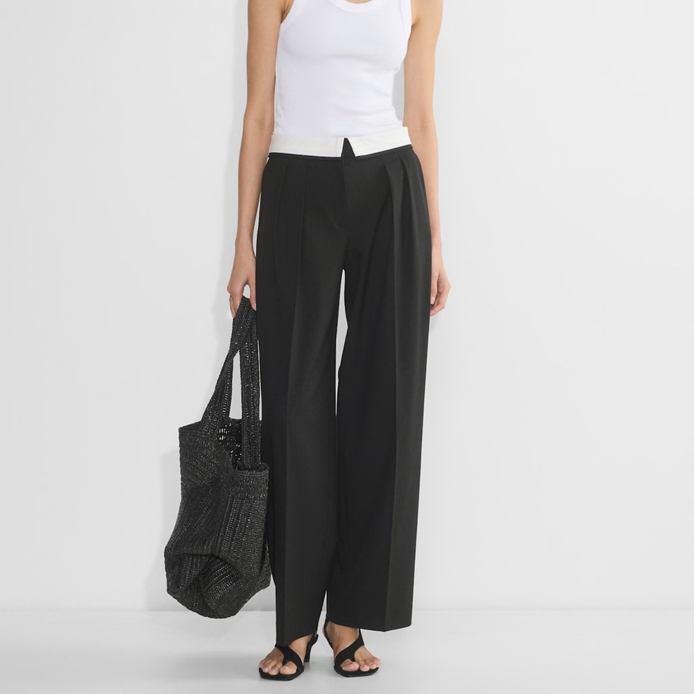 Babaton Navy Bureau Dress Pants